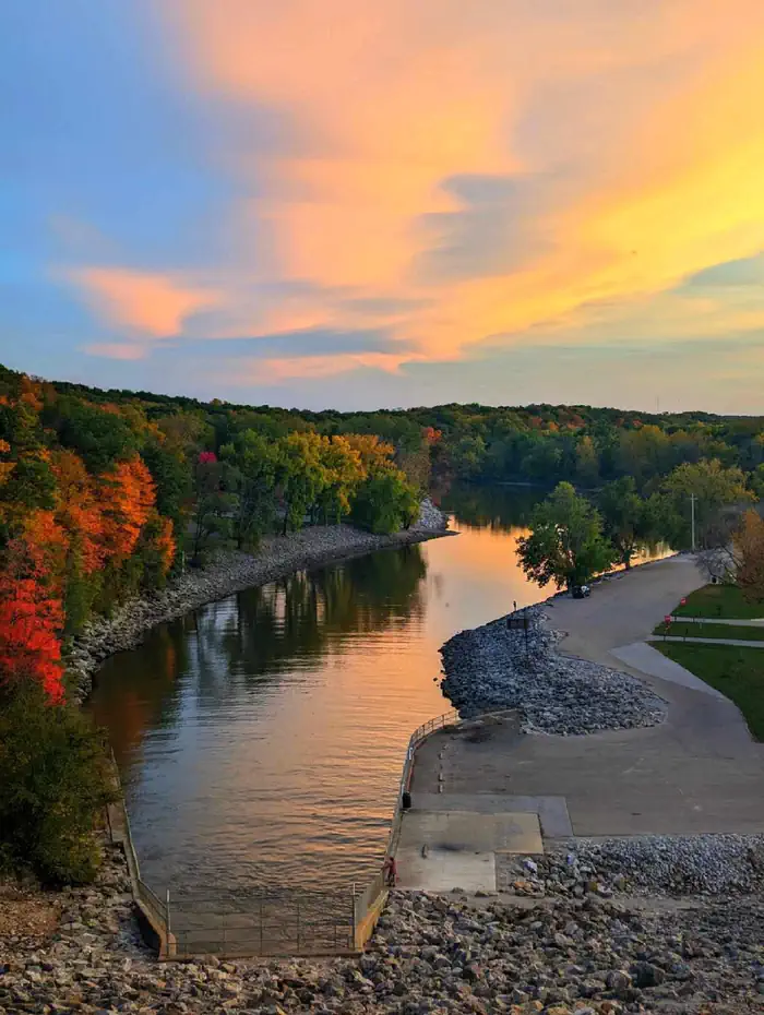 Tailwater — Iowa River adjacent to Tailwater West Campground