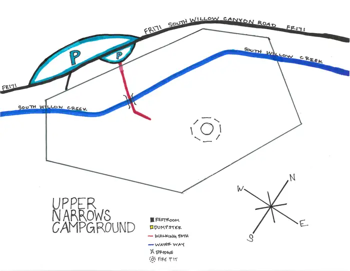 Upper Narrows — Campground Map