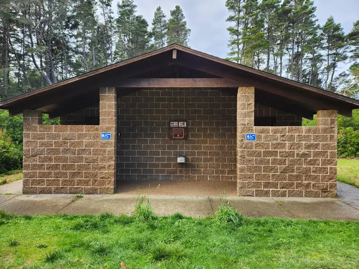 Waxmyrtle Campground — RESTROOM BY CAMPSITE 28