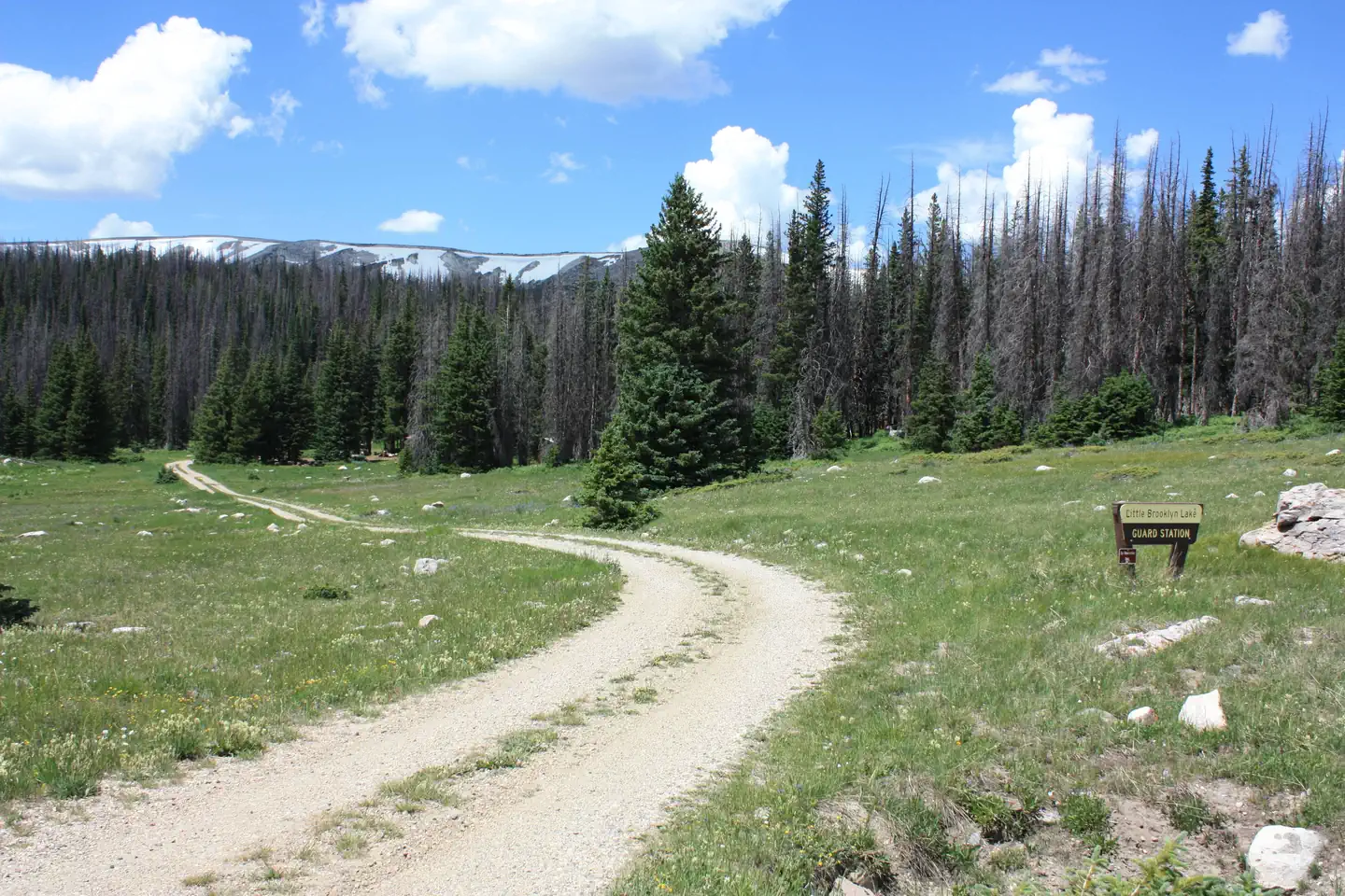 Little Brooklyn Lake Guard — Little Brooklyn Lake Guard access road