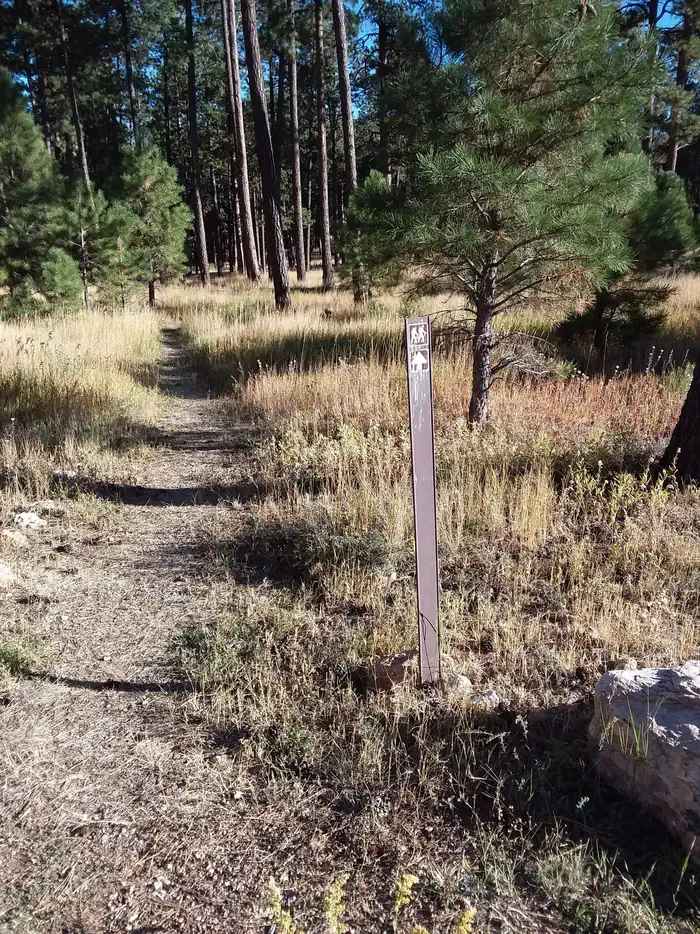 Jacob Lake Recreation Area — Loop A Jacob Lake trail marker