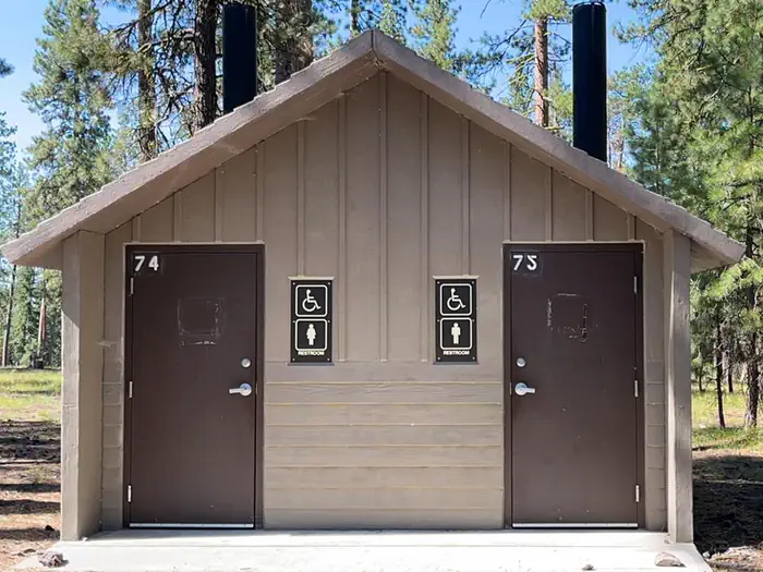 Delintment Lake — Double CXT vault toilets