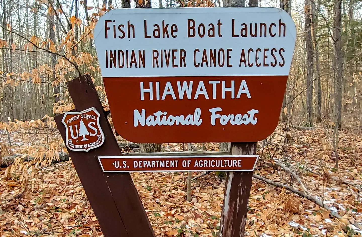 Widewaters Campground — USFS Signage - Fish Lake