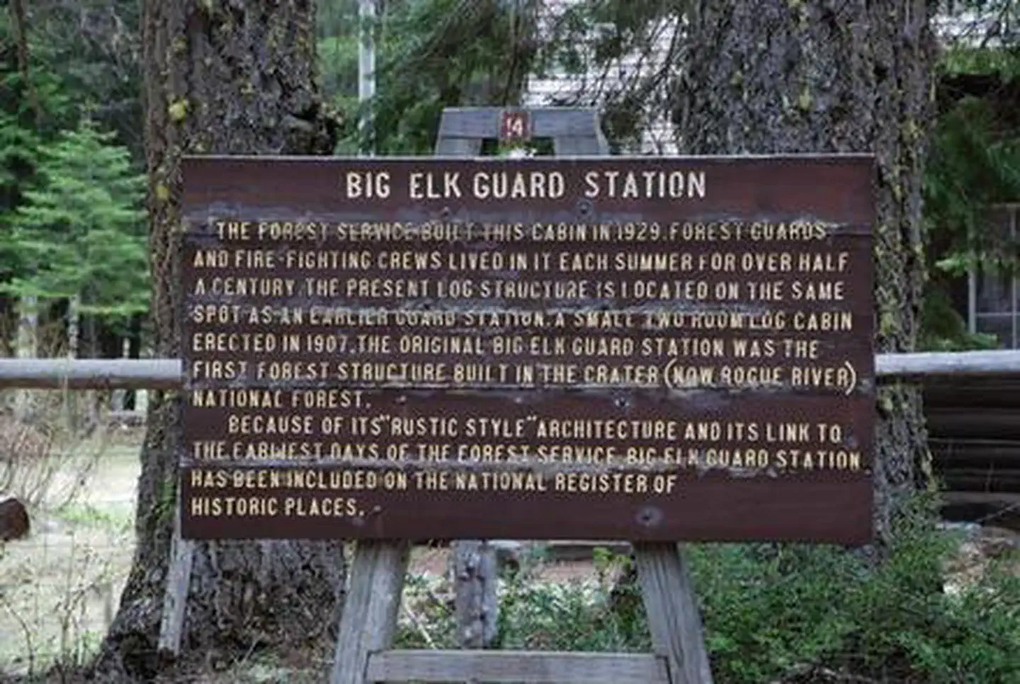 Big Elk Guard Station — BIG ELK GUARD STATION22