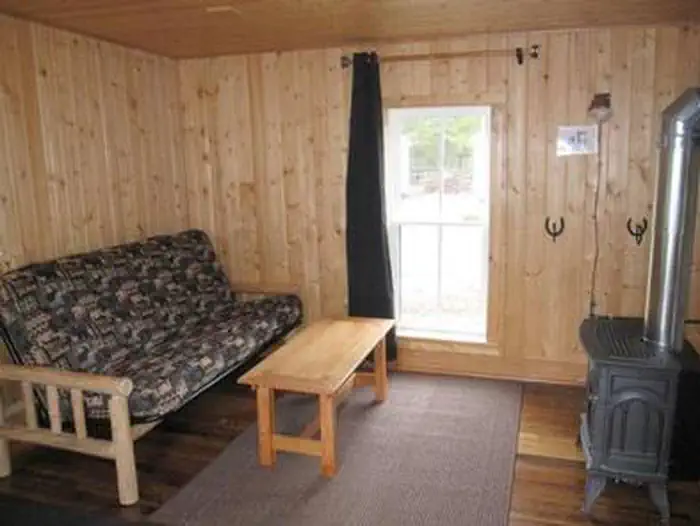 Fairview Ranger Station β Living Room, full size futon couch/bed