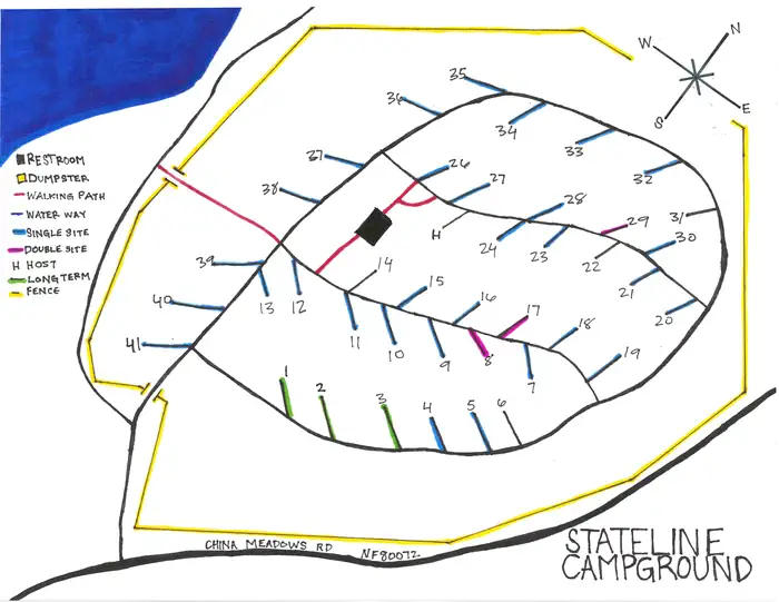 Stateline Campground — Campground Map