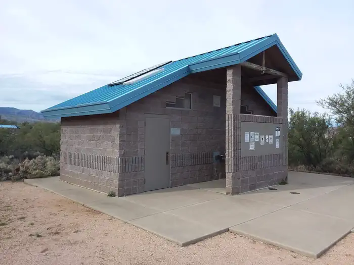 Cholla Campground — On-site flush restrooms.