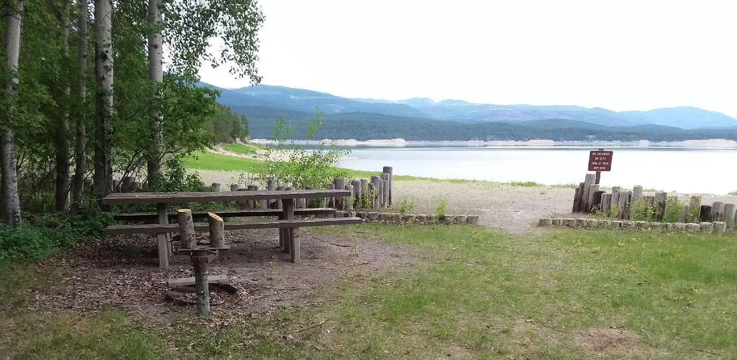 Rexford Bench Campground — Beach