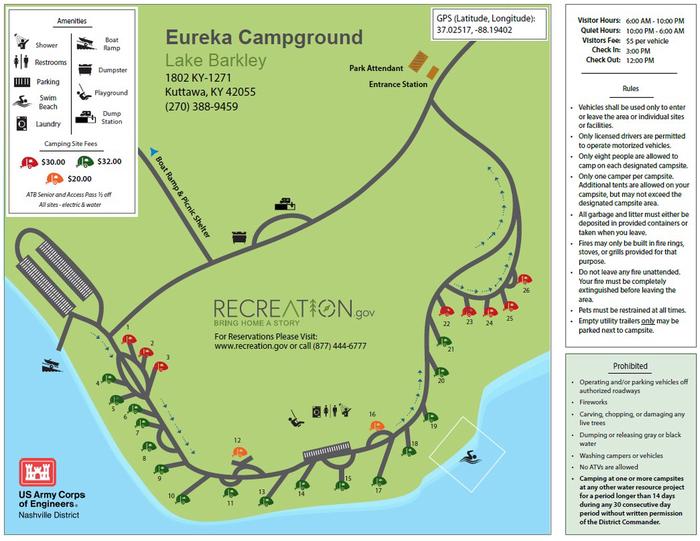 Eureka — Eureka Campground 2026 Map