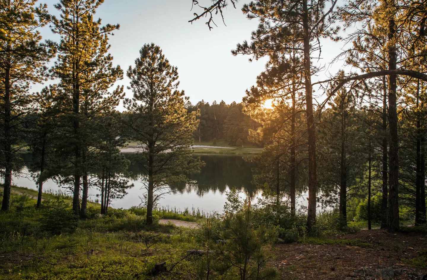 Roubaix Lake — Sunset over Roubaix Lake