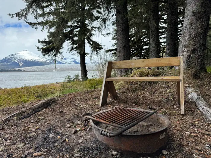 Taku Glacier Cabin — Taku Glacier from fire ring