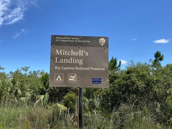 Mitchell Landing Campground — Mitchell's Landing Campground Sign