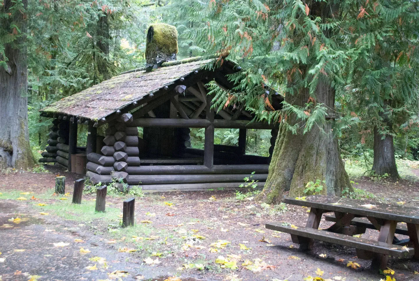 La Wis Wis Campground — La Wis Wis picnic shelter