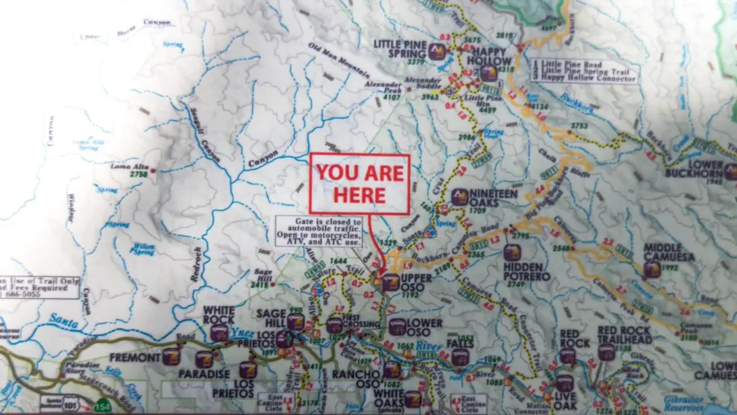 Upper Oso Campground — Local map