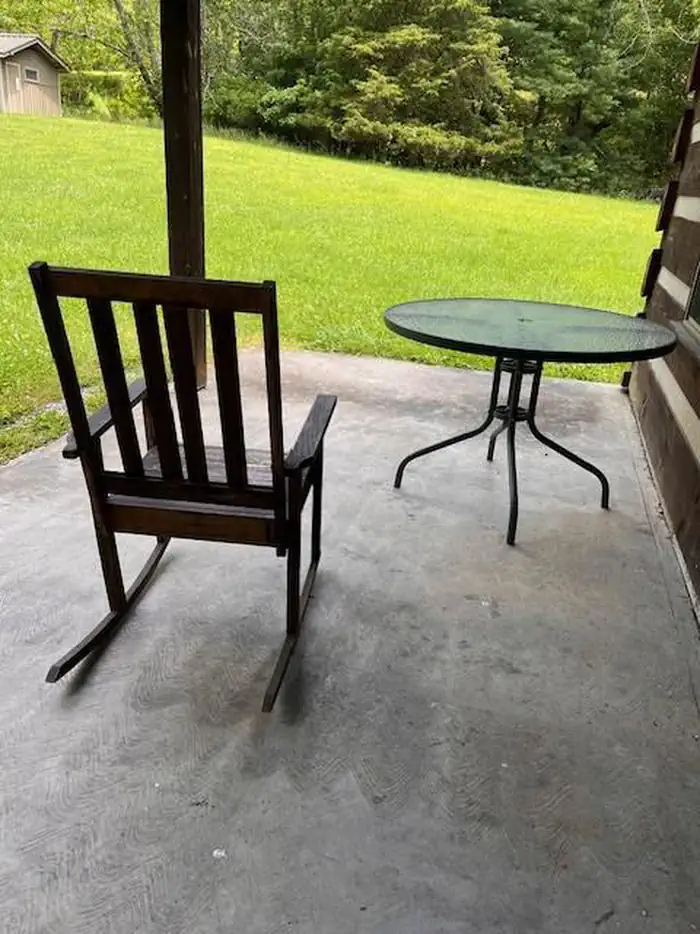 Stony Fork Campground — Rocking Chair on Front Porch