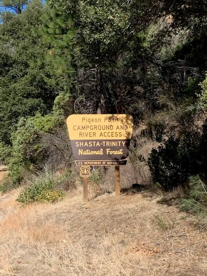Pigeon Point Group Campground β Entrance sign for Pigeon Point