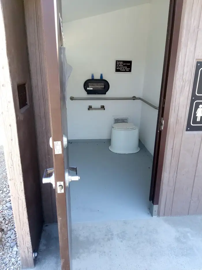 South Ruby Campground — South Ruby Campground Restroom