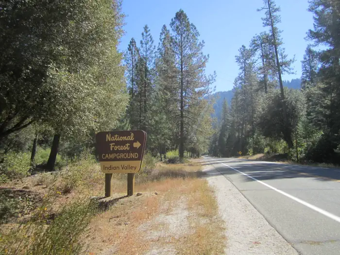Indian Valley — Entrance sign