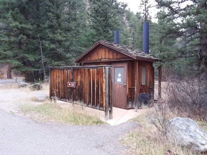 Columbine Campground (nm) — Vault toilets.