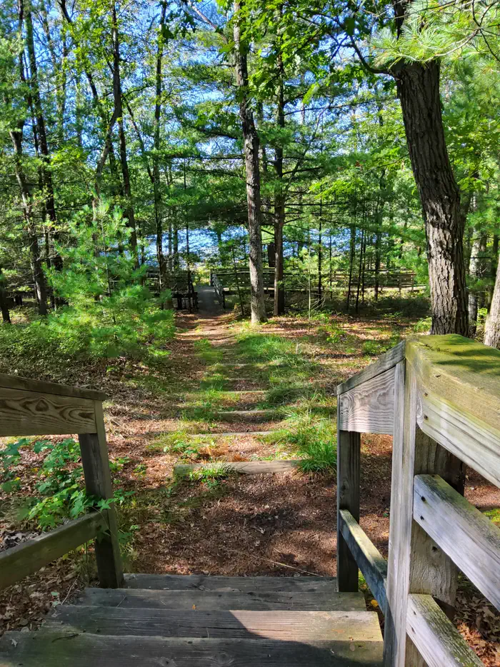 Nichols Lake South Campground — Boardwalk stairs