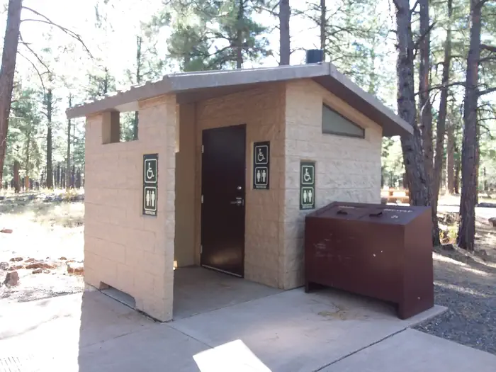 Kaibab Lake Sites And Group Areas — Kaibab Lake Campground Vault Toilets and Trash Collection