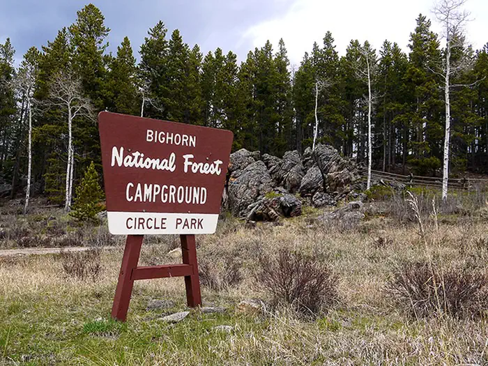 Circle Park Campground — Circle Park Campground Entrance Sign