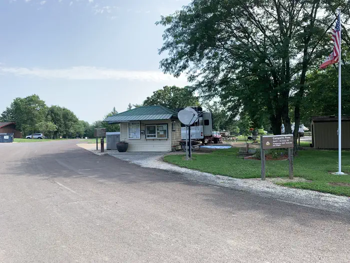 Bloomington East - Clinton Lake — Gate Attendant Booth in Cedar Ridge Campground