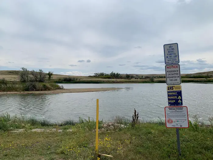 Sather Lake Campground — Sather Lake boat ramp