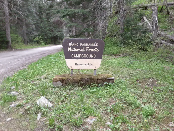 Honeysuckle Campground — Honeysuckle Entrance Sign