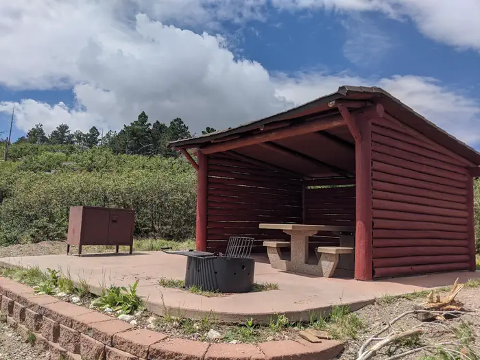Capilla Peak Campground — Capilla Peak CG Shelter