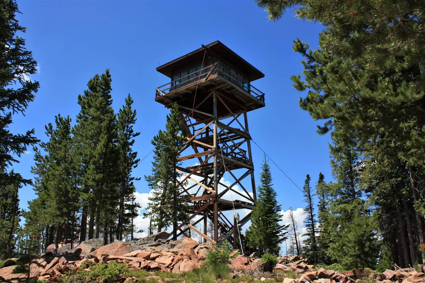 Spruce Mtn Fire Lookout Tower — Spruce Mountain Fire Lookout Tower, Medicine Bow-Routt National Forest
