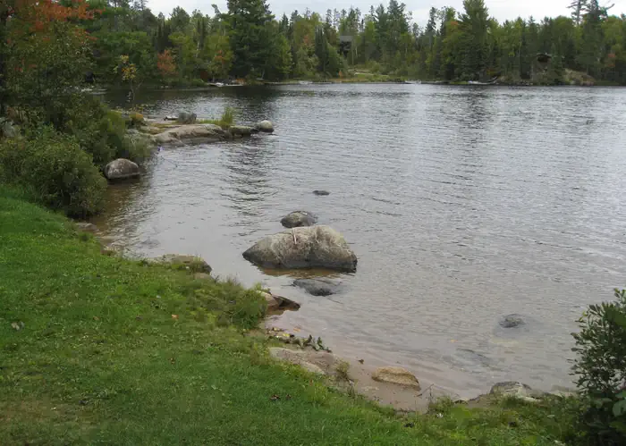 Fenske Lake Campground — Picture of beach area.