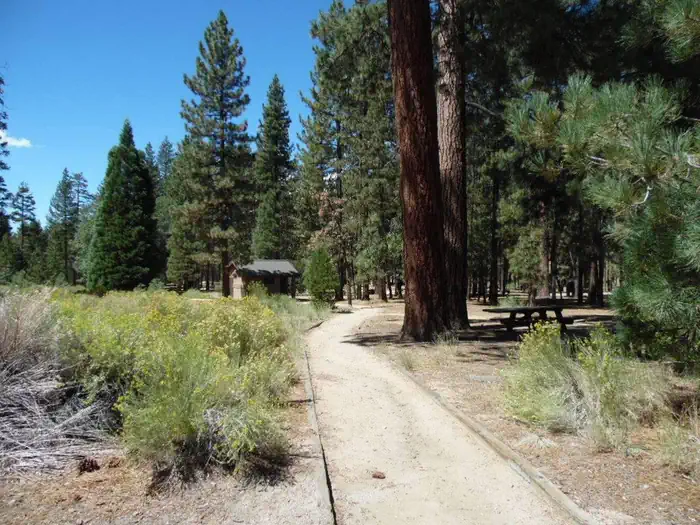 Barton Flats Family Campground — Barton Flats bathroom trail