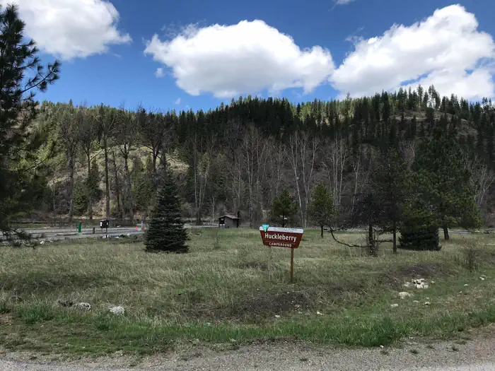 Huckleberry Campground — Campground Sign