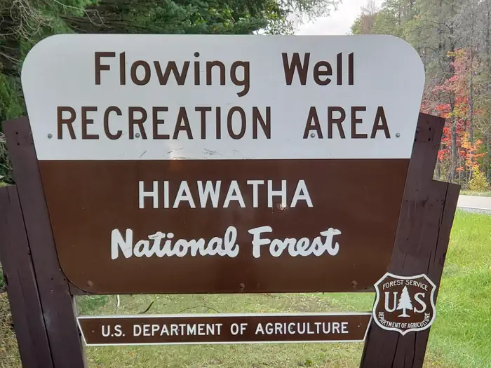 Flowing Well Campground — Flowing Well Campground Sign