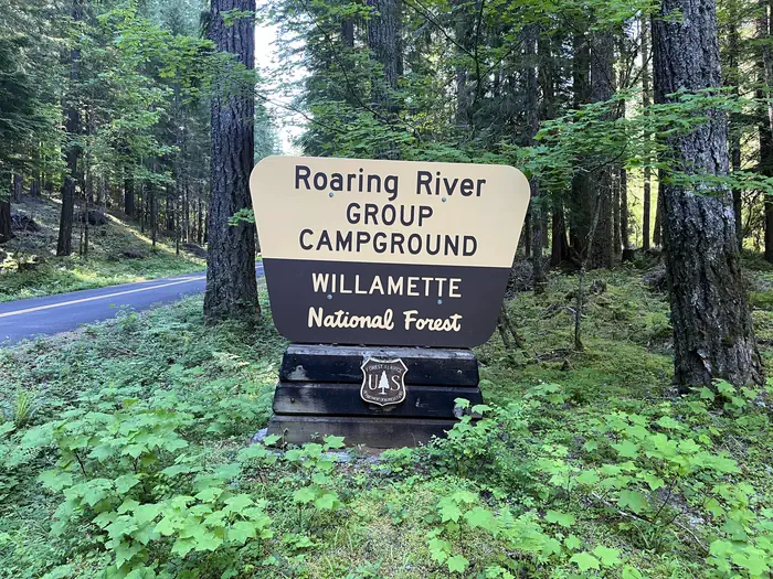 Roaring River (group) β Entrance Sign