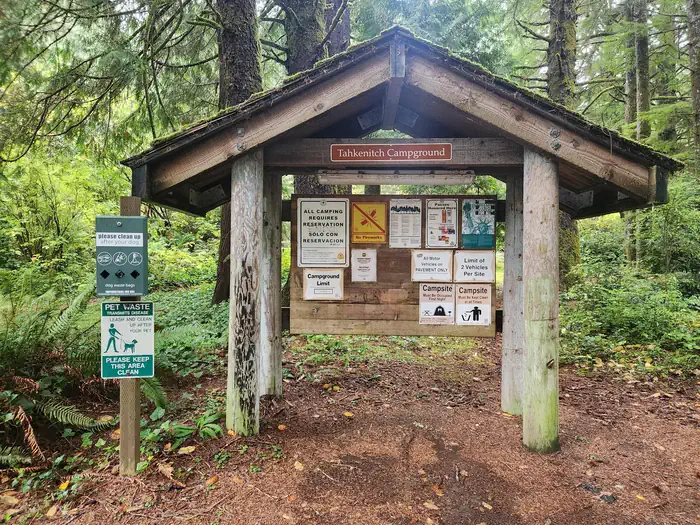 Tahkenitch Campground — Tahkanitch Information Board