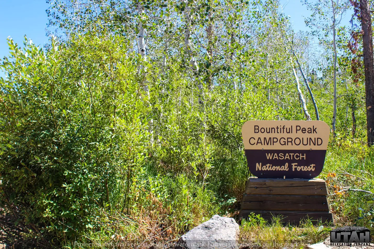 Bountiful Peak Campground — Bountiful Peak Campground sign