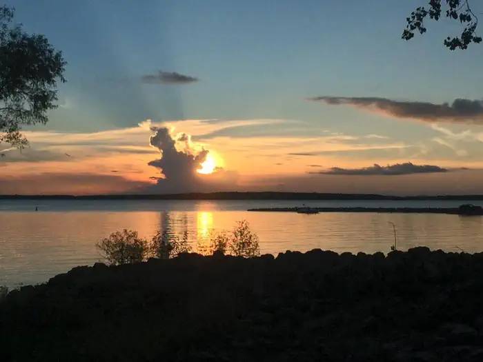 Coles Creek Recreation Area — Sunset at Coles Creek Campground