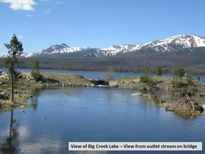 Big Creek Lakes Campground — Big Creek Lakes Dam Outlet Photo 1