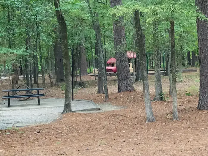Malden Lake Campground — Campsite and playground in Malden Lake Campground.