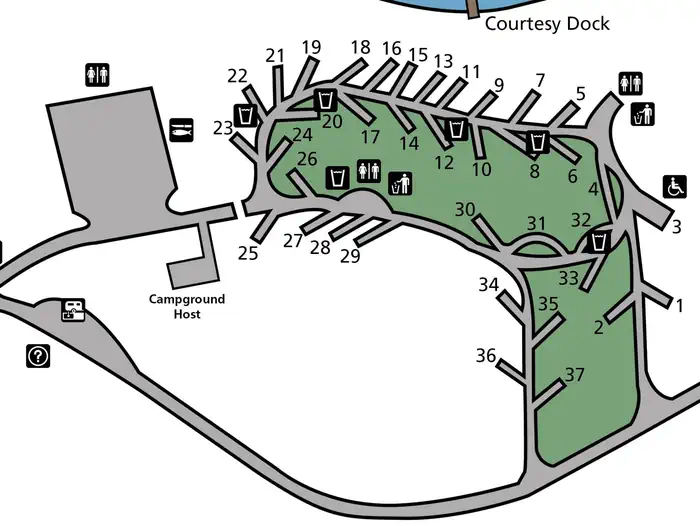 Hunters Campground — Hunters Campground Map