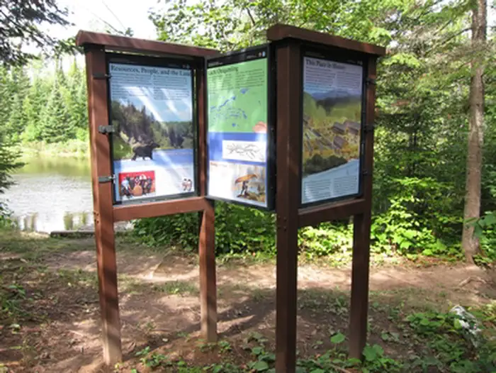 Fort Charlotte Backcountry Campgrounds — Informative Panels