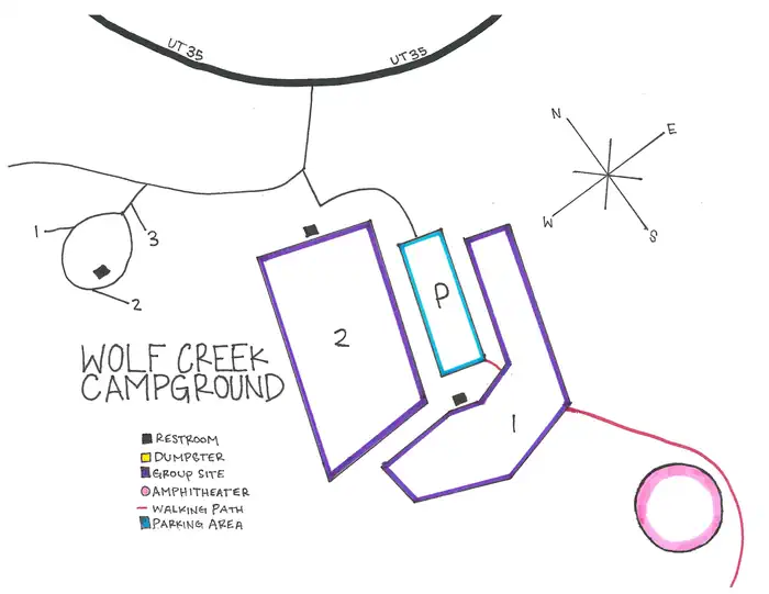 Wolf Creek (ut) — Campground Map