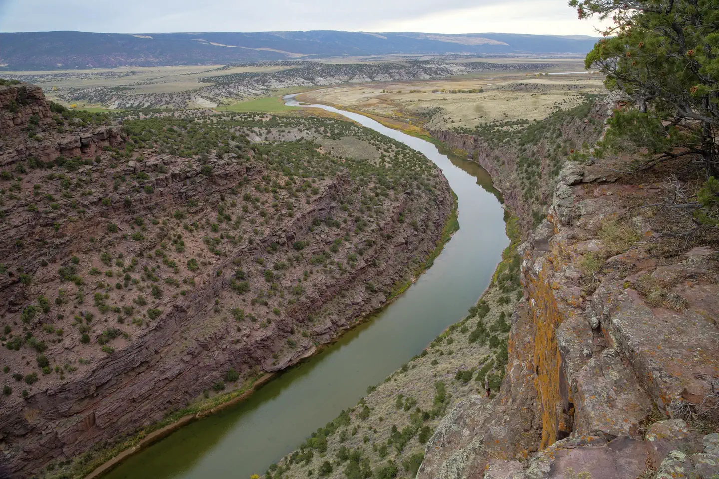 Indian Crossing Campground — Aerial shot of the Green River