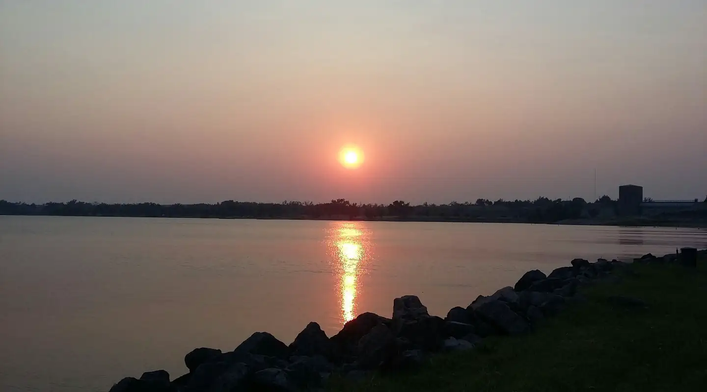 Supply Park — Lakeside Drive at sunset