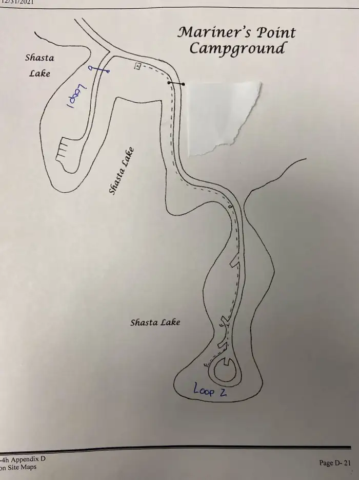 Mariners Point Group Campground — Mariners Point Map