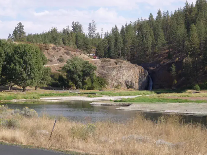 Hawk Creek Campground — Hawk Creek CG with Water Fall