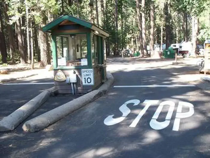 Upper Pines Campground — Lower Pines Campground Entrance Kiosk