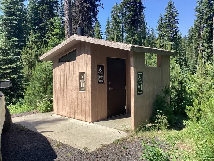 Target Meadows Campground — A photo of restroom facility Target Meadows Campground